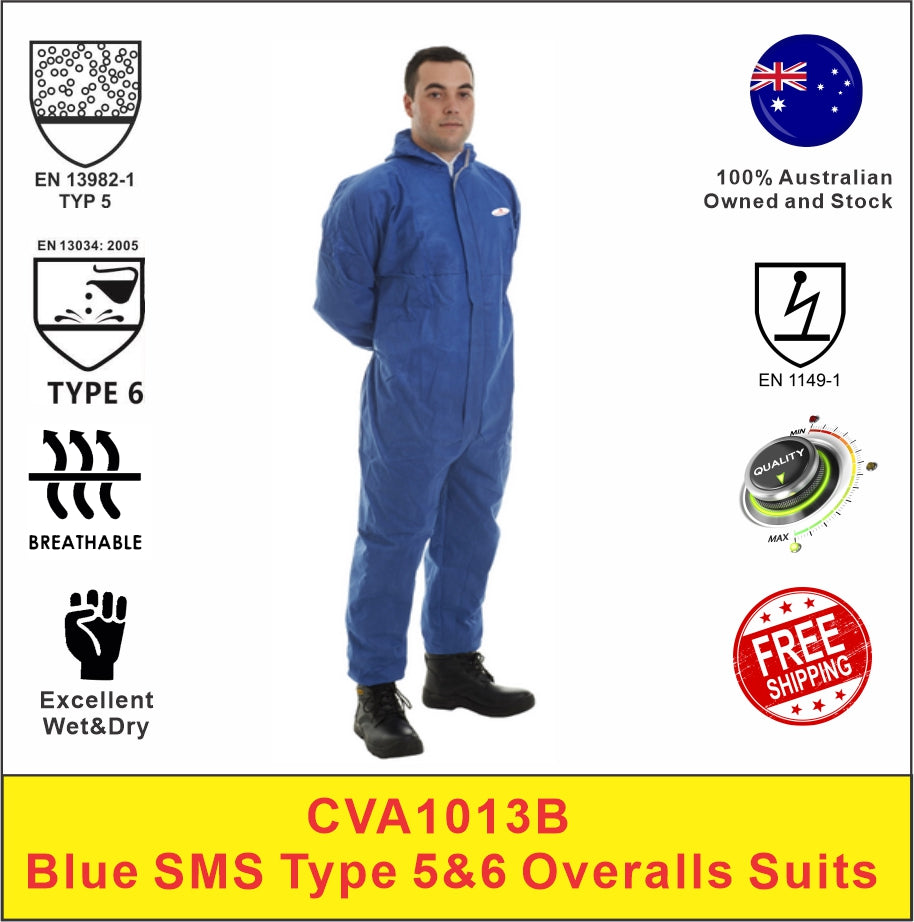 Overall Suits Type 5&6 SMS Coverall Suits (Pack of 50,from $2.75+GST/pc)