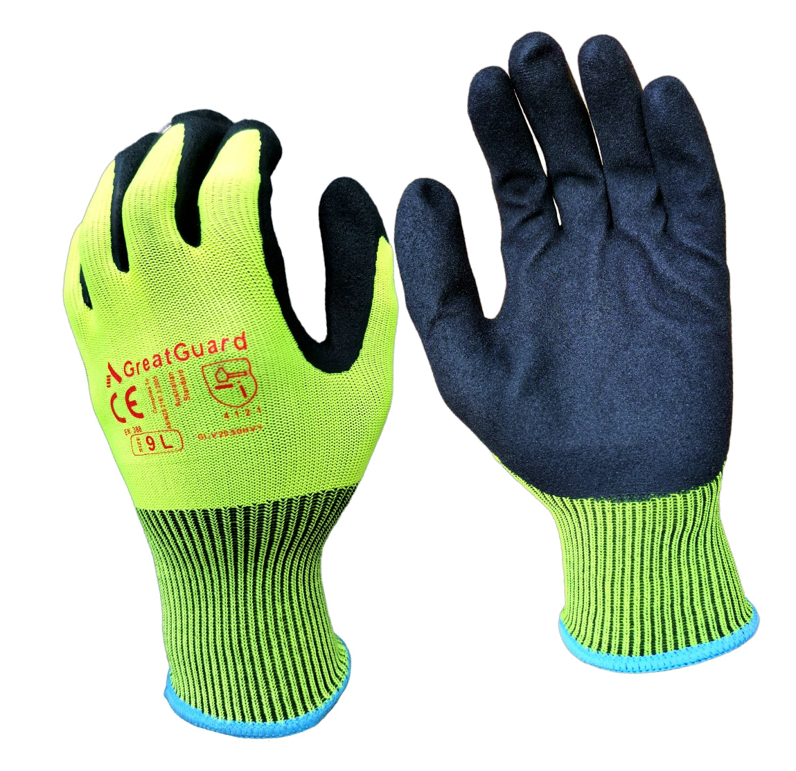 Work Safety Gloves Hi-Vis SuperShield Sandy Foam Nitrile Glove (Pack of 12,from $2.25/pair) 12/72/144 Pairs