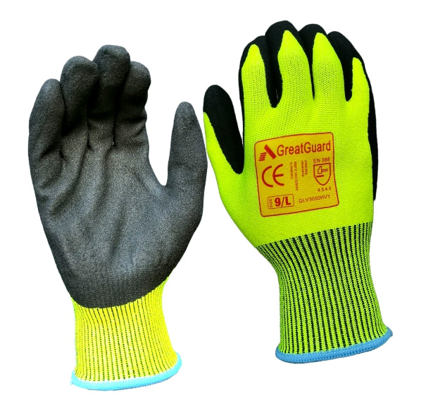 hi-vis cut 5 glove