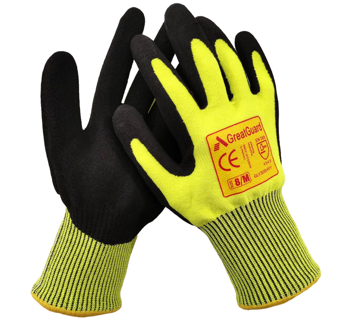 12/60/120 Pairs Work Safety Gloves Supershield Hi-Vis Cut 5 Nitrile Glove (Pack of 12,From $4.77/Pair+GST)