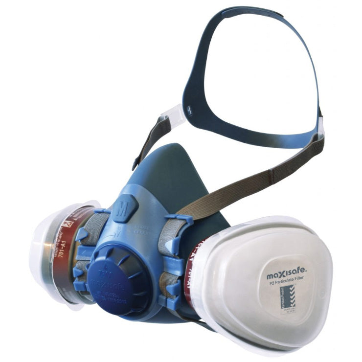 MaxiGuard Silicone Half Face Respirator P2 Kit